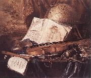 RING, Pieter de Still-Life of Musical Instruments Spain oil painting reproduction